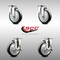 Service Caster 5 Inch 316SS Black Polyurethane Wheel Swivel Top Plate Caster Brakes SCC, 2PK SCC-SS31620S514-PPUB-BLK-2-TLB-2 - alternate 3